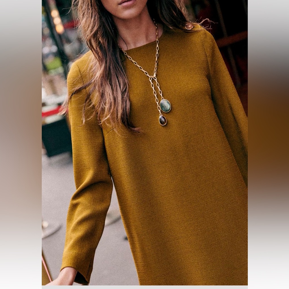 Sezane Mina Dress Long Sleeve Midi Dress - Picture 2 of 6